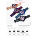 OLEVS Marke Clover Fashion Frauen Kleid Quarz Armbanduhren Einfache Beliebte Wasserdichte Uhr Für Damen Mesh Uhr